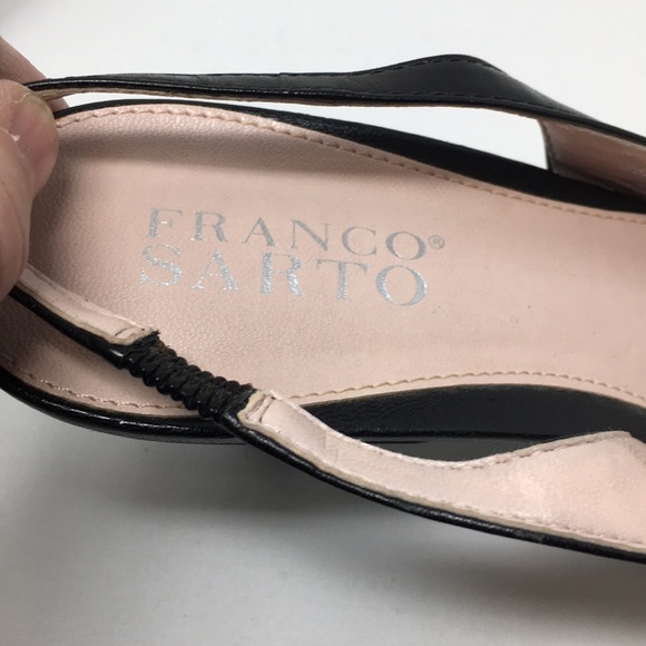 Size 8 & 1/2M Franco Sarto heeled slip ins - Picture 4 of 6